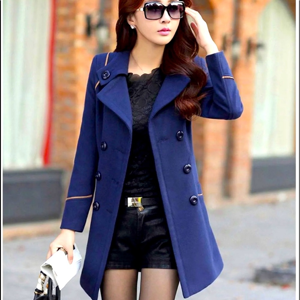 Slimmer my navy blue coat